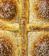 Cuddura di Pasqua morbida con un uovo (impasto pane di cena)